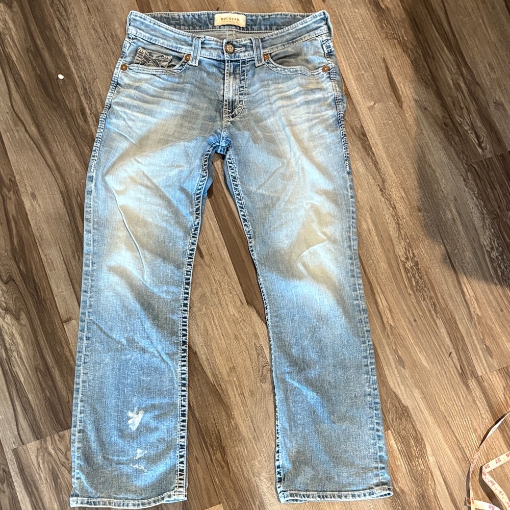 Big Star Men's Light Blue Straight Jeans
